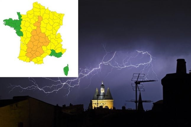 UPDATE: Storm warnings issued for central and southern France