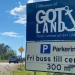 Swedish town on Norway border pulls Gotland sign stunt