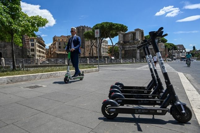'A small revolution for our city': Electric scooters come to Rome