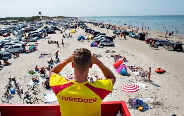 Danish beaches hit 'swimming temperature' earliest in a decade