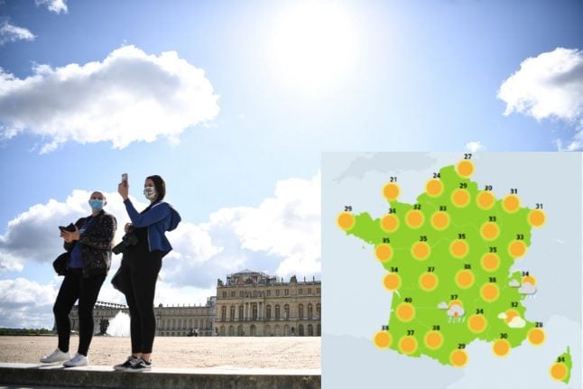 French urged to keep masks on outside as 13 départements placed on heatwave alert