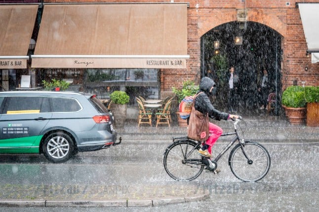 Denmark sees two weeks’ rain in two days…and there’s more to come