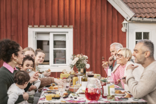 a family in sweden