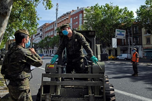 Spain calls in army to help curb virus second wave