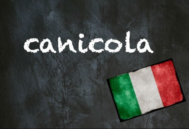 Italian word of the day: 'Canicola'