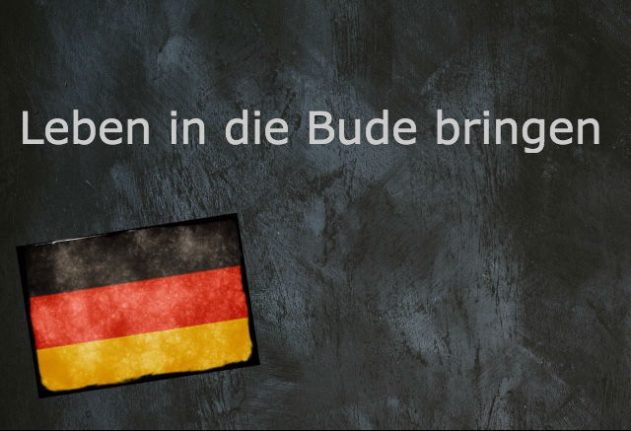 German phrase of the day: Leben in die Bude bringen