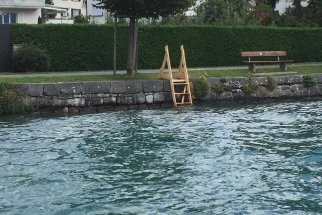 ‘It’s not the Wild West!’: Why this lakeside stepladder is causing a storm in Switzerland