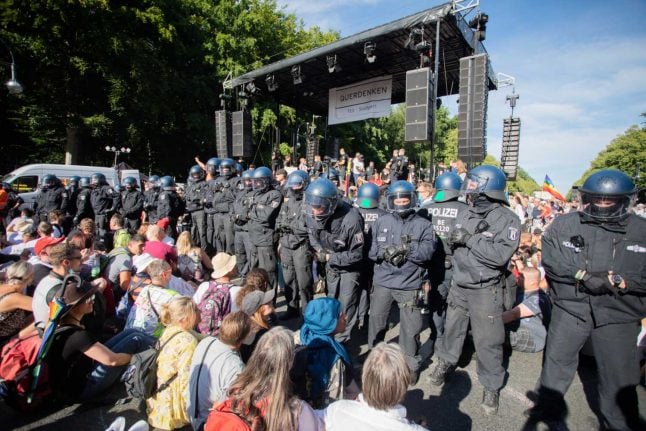Dozens of police injured in Berlin protests