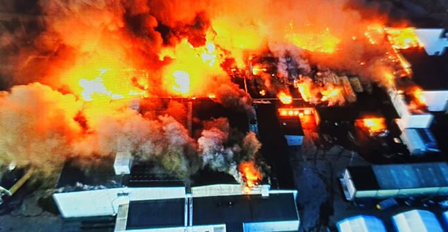 Iconic bread factory gutted in devastating fire in northern Sweden