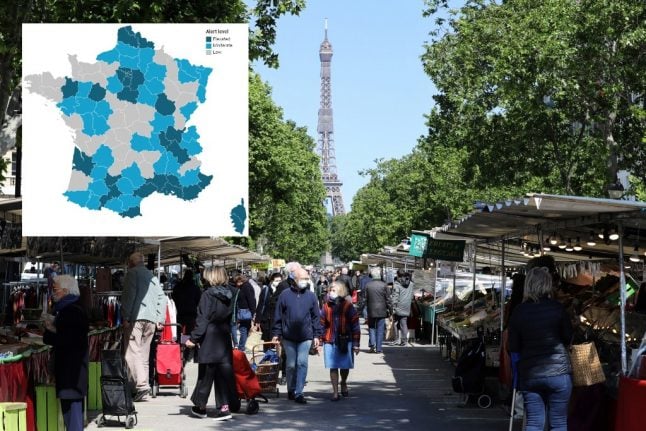 UPDATE: Where are France's 'elevated' and 'moderate' Covid-19 zones?
