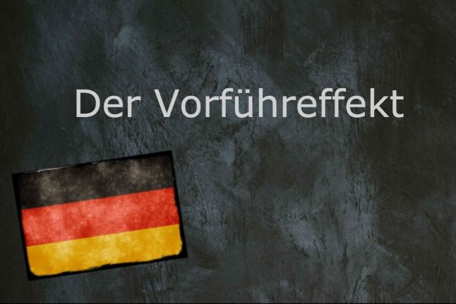 German word of the day: Der Vorführeffekt