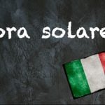 Italian expression of the day: ‘Ora solare’