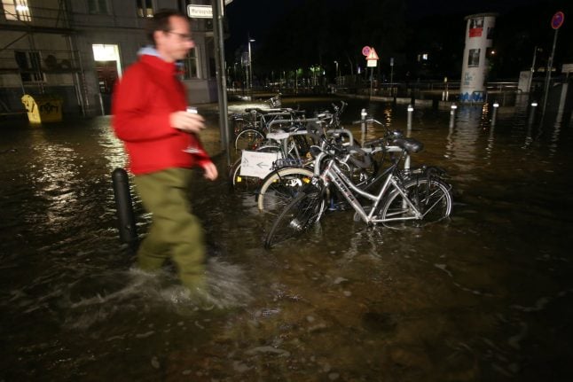 Northern Germany hit with flooding after storm