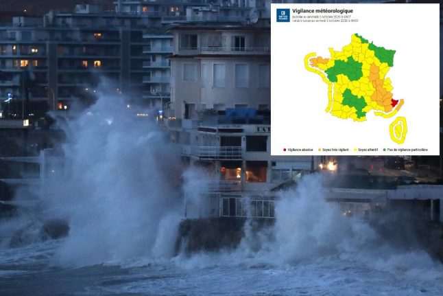 LATEST: Storm Alex lashes France causing flooding and school closures