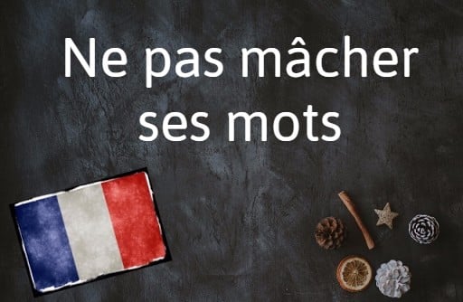 French word of the day: Ne pas mâcher ses mots