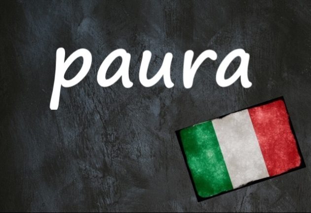 Italian word of the day: 'Paura'