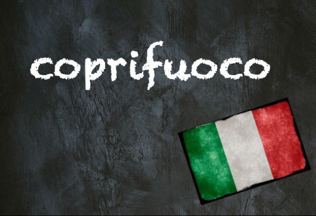 Italian word of the day: ‘Coprifuoco’