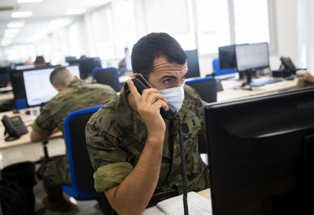 Spain's military help track and trace those exposed to the coronavirus