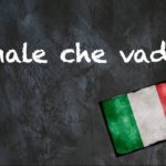 Italian expression of the day: ‘Male che vada’