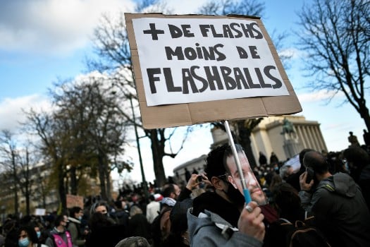 Demonstrators gather in Paris to decry French bill on curbing police images