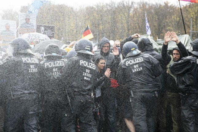 IN PICTURES: Here’s what happened at the anti-coronavirus measures protest in Berlin