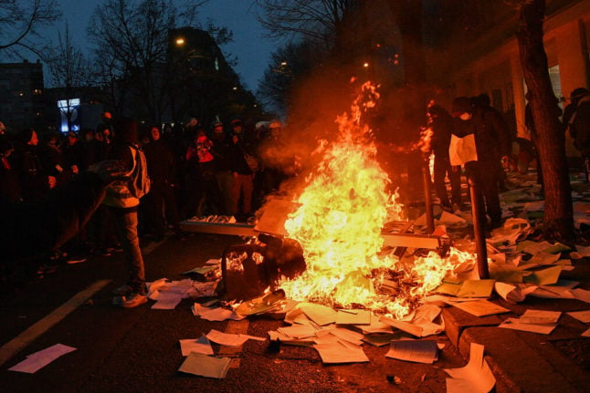 Violence erupts in new Paris protest against security law