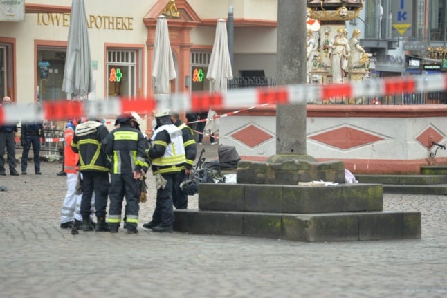 Baby among four killed as car runs down shoppers in German city of Trier