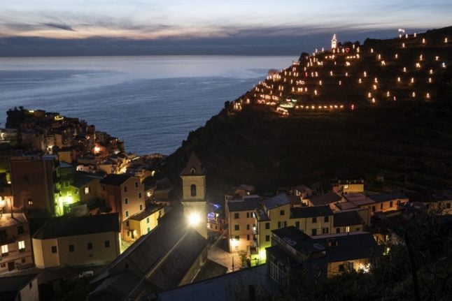 IN PHOTOS: Magical nativity scene lights up Italy's Cinque Terre coast