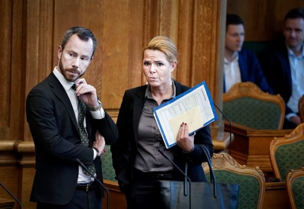 Denmark's former immigration minister resigns as deputy party head