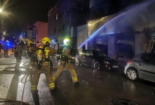 Three dead in blaze at Spanish warehouse squat housing migrants