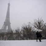 IN PICTURES: Paris gets dusting of snow as winter weather hits France