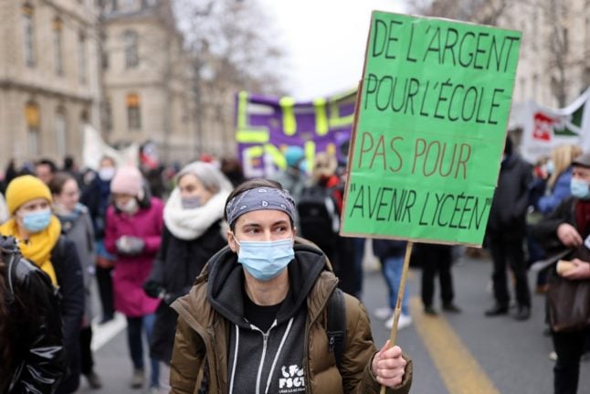 French teachers stage national strike over pay and working conditions