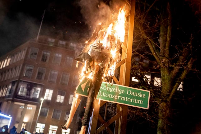 Five arrested after anti-lockdown demo in Danish capital