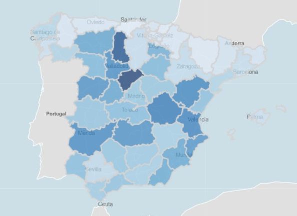 MAPS: Where are Spain’s infection rates rising the fastest?