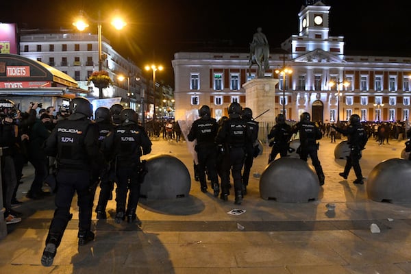 Protesters clash with Spanish police at rallies over rapper’s arrest