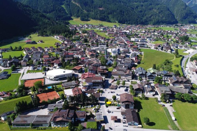 The village of Mayrhofen, Tyrol.