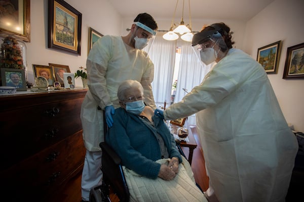 Spain has vaccinated 'almost all' care home residents against Covid