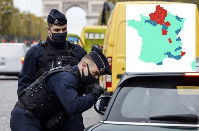 MAP: Is your French département at risk of being placed under 'lockdown light'?