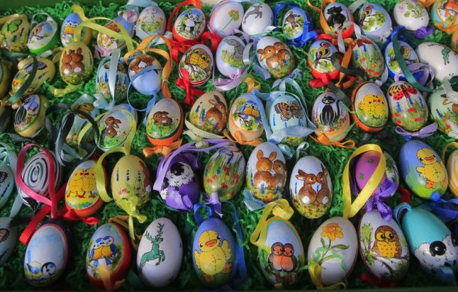 Easter egg decorations