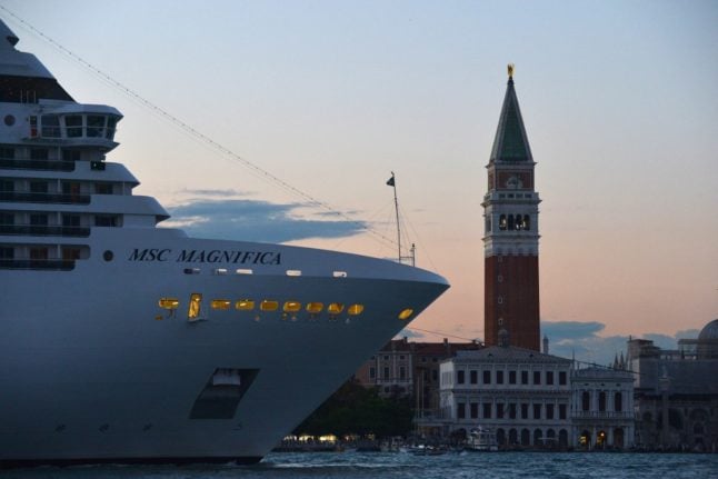 Italy promises to ban cruise ships from entering Venice’s historic centre