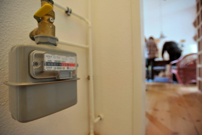 A gas metre in a Berlin flat