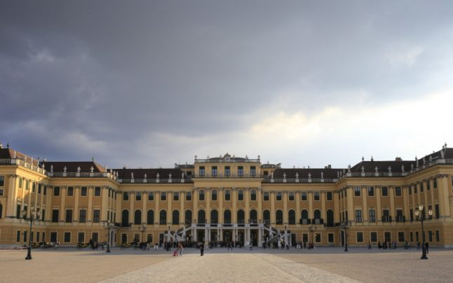 The test street at the Schönbrunn Palace in Vienna is to close after demand for antigen tests fell.  (Photo by ALEXANDER KLEIN / AFP)