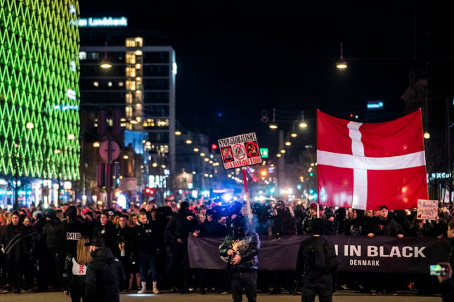‘Men in Black’: Who are Denmark’s anti-corona protestors?
