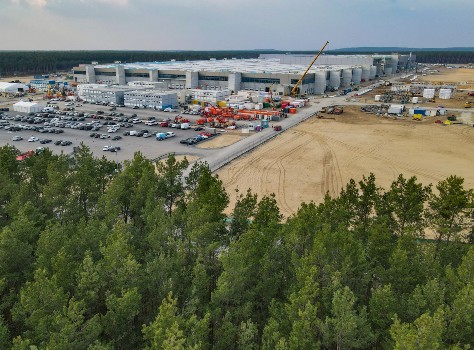 From lizards to water, eco-bumps snag Tesla's giant Berlin car factory