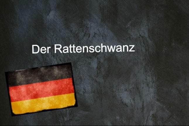 German word of the day: Der Rattenschwanz