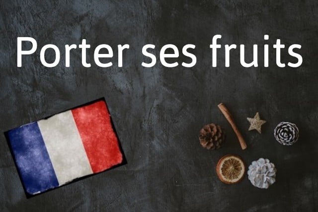 French phrase of the day: Porter ses fruits