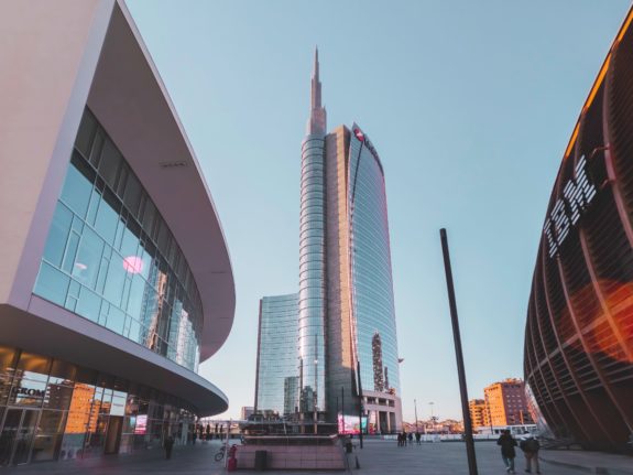 The city of Milan is the top destination for foreigners seeking work in Italy.