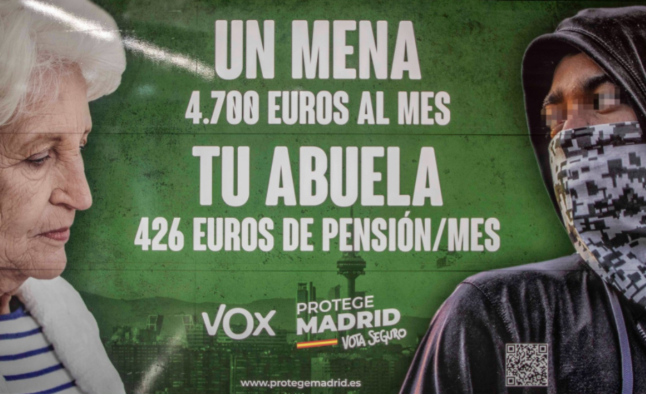 How Spain’s far-right party is scapegoating unaccompanied minors in a bogus campaign poster