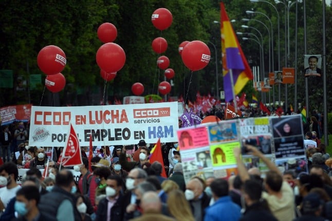 IN PICS: Thousands join May Day rallies across Spain