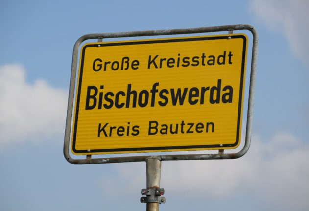 A town sign in Bautzen